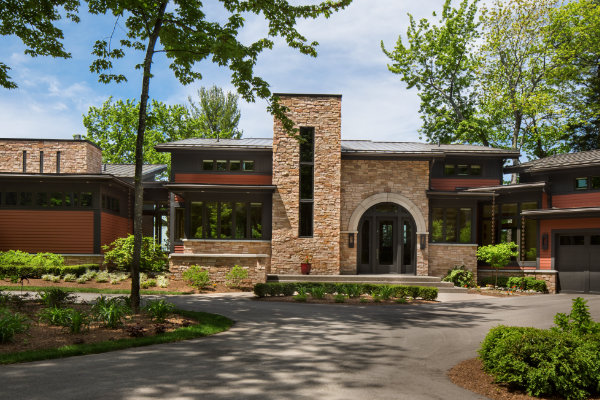 Modern Prairie Lake Home